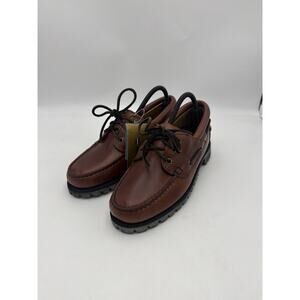 Sebago Men’s Leather Boat Shoes Casual Marine Brown Lug Sole New Men’s 7